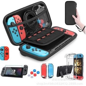 Resim Fosenze Nintendo Switch Taşınabilir Koruma Seti: Sert Kabuk, Eldiven Kılıfları, Ekran Koruyucu Ve Aksesuarlar 