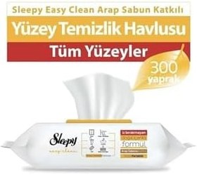 Resim Sleepy Arap Sabunu Katkılı Yüzey Temizlik Havlusu 100 Adet 