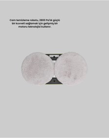 Resim Epilons Çift Diskli Güvenli Otomatik Cam Silme Robotu 