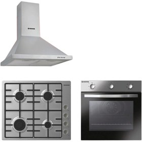 Resim Hoover 3'lü Inox Ankastre Set ( HCH6MXTK Davlumbaz/ HHW6LMX Ocak/ HON602X-TN Fırın) 