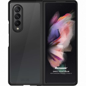 Resim Microsonic Samsung Galaxy Z Fold 4 Kılıf Shell Platinum Siyah 