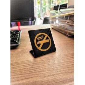 Resim Yönline Minimal 10' Lu Masaüstü Sigara Içilmez Uyarısı 