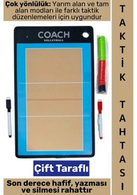 Resim Voleyboltaktik Profesyonel Amatör Okul Tam Yarı Saha Çift Taraf Mıknatıslı Voleybol Taktik Tahtası 