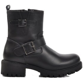 Resim Siyah Fermuarlı Kadın Bot 23010 Z Siyah 