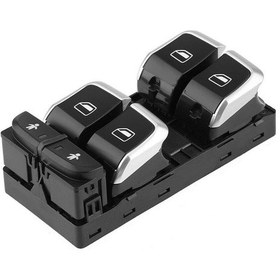 Resim Audi A7 Sol Dörtlü Cam Açma Kapama Düğmesi Anahtarı 2011-2015 