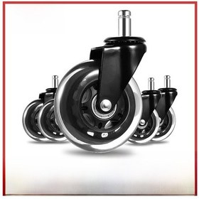 Resim Shineyee Ofis Sandalyesi Transparan Tekerlekleri - 2 İnc. Sessiz - 608 Çift Yataklı - 60 92mm - Tam Siyah - Fabrika Doğrudan Tedarik 