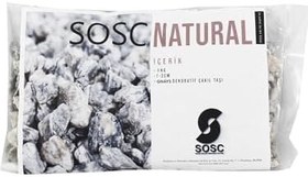 Resim SOSC Natural Dekoratif Çakıl Taşı, Gnays Dolomit, Gri Sarı Damarlı, 1-2 cm, 3 kg 