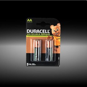 Resim Duracell AAA 750 mAh 1.2 V Şarj Edilebilir İnce Kalem Pil 2'li Paket - HR03 / DC2400 