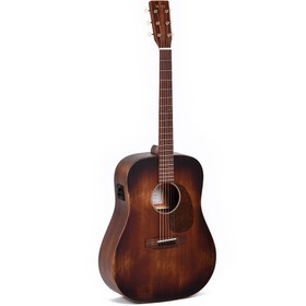 Resim Sigma DM-15E-AGED Elektro Akustik Gitar (Distressed Satin) 