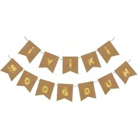 Resim Kraft-gold İyi Ki Doğdun Banner Tüm Yaşlar 