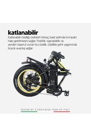Resim Strada Cycles E-Bro Hidrolik Disk Fat Bike Katlanabilir 20 Jant Elektrikli Bisiklet 