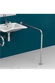 Resim Genel Markalar Maxıflow Ø32 Paslanmaz Yerden Duvara Tutunma Barı (75x75cm) 