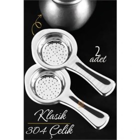 Resim Lowell Home Ieg Turk Klasik Çay Süzgeci 304 Paslanmaz Çelik 2 Adet RSIEG14544-LWLHM 