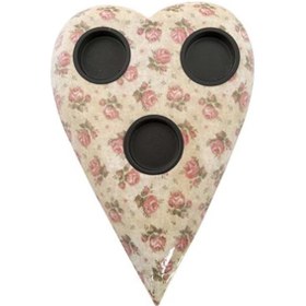 Resim Vitale Şiva Çiçek Desenli Krem T-Light 19X4 CM Ak.Fq0008 