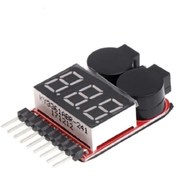 Resim Genel Markalar 1-8s Lipo Li-ion Battery Voltaj Test Ve Alarm Modülü 
