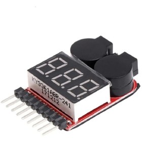 Resim Genel Markalar 1-8s Lipo Li-ion Battery Voltaj Test Ve Alarm Modülü 