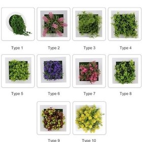 Resim Pazly Yuvarlak Yapay Modern Fotoğraf Duvar Dekorasyonu Çiçekli Çerçevesi Bitki 5d - Gf 