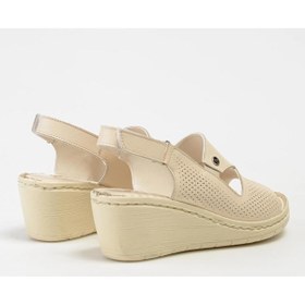 Resim Pierre Cardin PC6908 Kadın Hakiki Deri Dolgu Taban Sandalet 