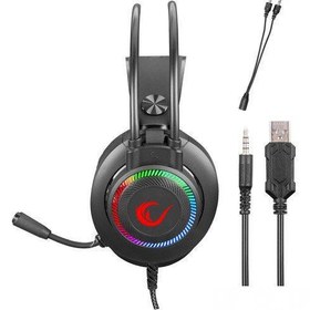 Resim Rampage Rm-K27 X-Jammer Mikrofonlu Stereo RGB Gürültü Önleyicili Oyuncu Kulak Üstü Kablolu Kulaklık 