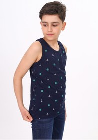 Resim Toontoy Erkek Çocuk Baskılı Bisiklet Yaka Basic Atlet 