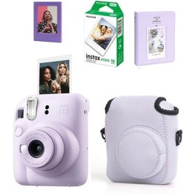 Resim Fujifilm Instax Mini 12 Fotoğraf Makinesi-10lu Film- Elastic Kılıf-64lü Albüm Ve Mıknatıslı Çerçeve Seti 2 