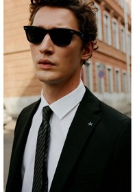 Resim AC&Co / Altınyıldız Classics Erkek Sıyah Slim Fit Dar Kesim Mono Yaka Takım Elbise Siyah 