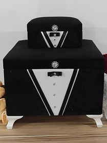 Resim Sonem Çeyiz Çeyiz Sandık Nişan Bohça Damat Gelin Sandığı 2li 0105 