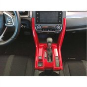 Resim Honda Civic Fc5 2016-2020 Yeni Stil Vites Konsol Kaplama - Kırmızı 