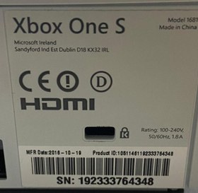 Resim Xbox One S XDK Development Kit F47 model 1681 
