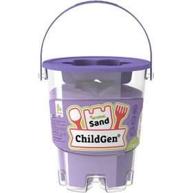 Resim Childgen Doğal Kinetik Kum 500gr - Mor Mor 