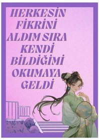 Resim Herkesin Fikrini Aldım Sıra Ahşap Retro Vintage Poster 