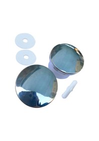 Resim 2 Adet Duşakabin Cam Kulpu Cam Kabin Kapı Kolu Krom Yuvarlak Düğm 