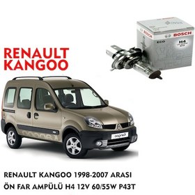 Resim RENAULT KANGOO 1998-2007 ARASI ÖN FAR AMPÜLÜ H4 12V 60/55W P43T 