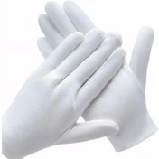 Resim Pengfushop5 1 Çift Tarzı S Beden 1 Çift Beyaz Pamuklu Eldivenler Kuru Eller Için Çalışmak Film Spa Eldivenleri Tören Muayene Eldivenleri (Yurt Dışından) 