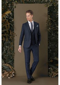 Resim Efor Tk 883 Slim Fit Lacivert Klasik Takım Elbise Lacivert 