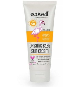 Resim Ecowell Organik SPF50+ Bebek Güneş Kremi 110 G 
