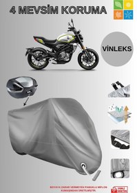 Resim AutoEN CFMOTO 250cl-x VİNLEKS (PREMİUM) ARKA ÇANTA KİLİT UYUMLU MOTOR BRANDASI LÜKS KALİTE-GRİ 