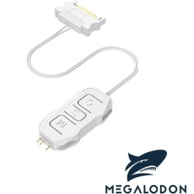Resim Megalodon Argb Kontrolcü 5V 3 Pin - Sata Kablo Argb Dönüştürücü Rgb Denetleyici Beyaz Renk 