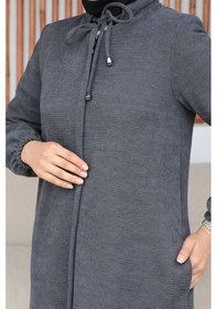 Resim Şönil Kumaş Kışlık Comfort Ferace - Gri / F0506 Gri 