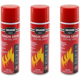Resim Go İthalat -3 ADET YANGIN SÖNDÜRÜCÜ - YANGIN SAVAR SPREY 500ML + 500 ML + 500 ML EV - OFİS - OTO 