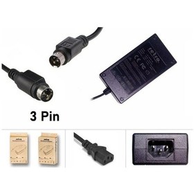 Resim Unitech Termal Pos Barkod Etiket Yazıcı 24v 2.5a 3pin Dın Adaptör Retro 
