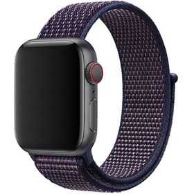 Resim Teknocep Watch Ultra 49mm Kordon Uyumlu Krd-03 Hasır Strap Kayış Clo- 25-ındigo 