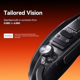 Resim Rokid Max 2 AR Gözlük Siyah, 215" Mikro-OLED Ekran, 50° FOV, 600 Nit Parlaklık, Akıllı Telefon, Steam Deck, ROG ve Daha Fazlası ile Uyumlu, Oyun ve Eğlence için Sürükleyici Giyilebilir Ekran 