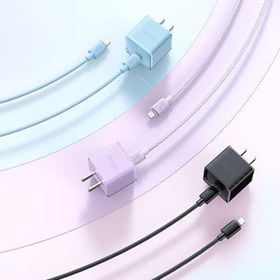 Resim MCDODO CA-3660 Crystal Serisi Type-c to Lightning 36W PD Hızlı Şarj ve Veri Aktarım Örgü Kablo Siyah 1.2m 