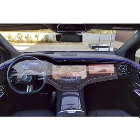 Resim Mercedes Eqs 580 Uyumlu 2021-2025 Model Tek Parça Büyük Ekran 9h 