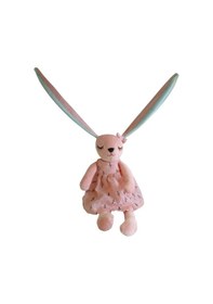 Resim Uzun Kulaklı Sevimli Tavşan Peluş Oyuncak Uyku Oyun Arkadaşı 35 Cm Pembe 