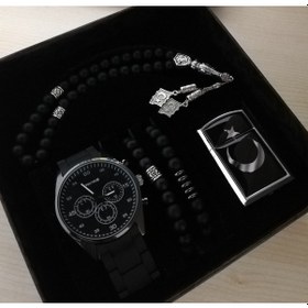 Resim Erkek Kol Saati Hediye Seti Kişiye Özel Tuğra Çakmak 