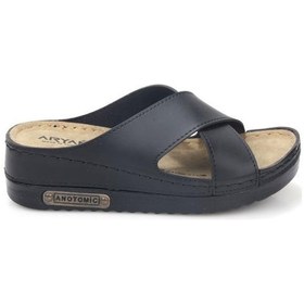 Resim Aryan 07-096 Ortopedik Kadın Günlük Terlik Siyah 