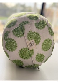 Resim Zafu Silindir Uzun Yoga Meditasyon Minderi Bolster Yeşil 