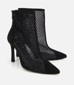 Resim Hotiç Kadın Siyah Fileli Taş Detaylı Bilekte Topuklu Bot 01boh315030a100 01boh315030a100 Siyah 